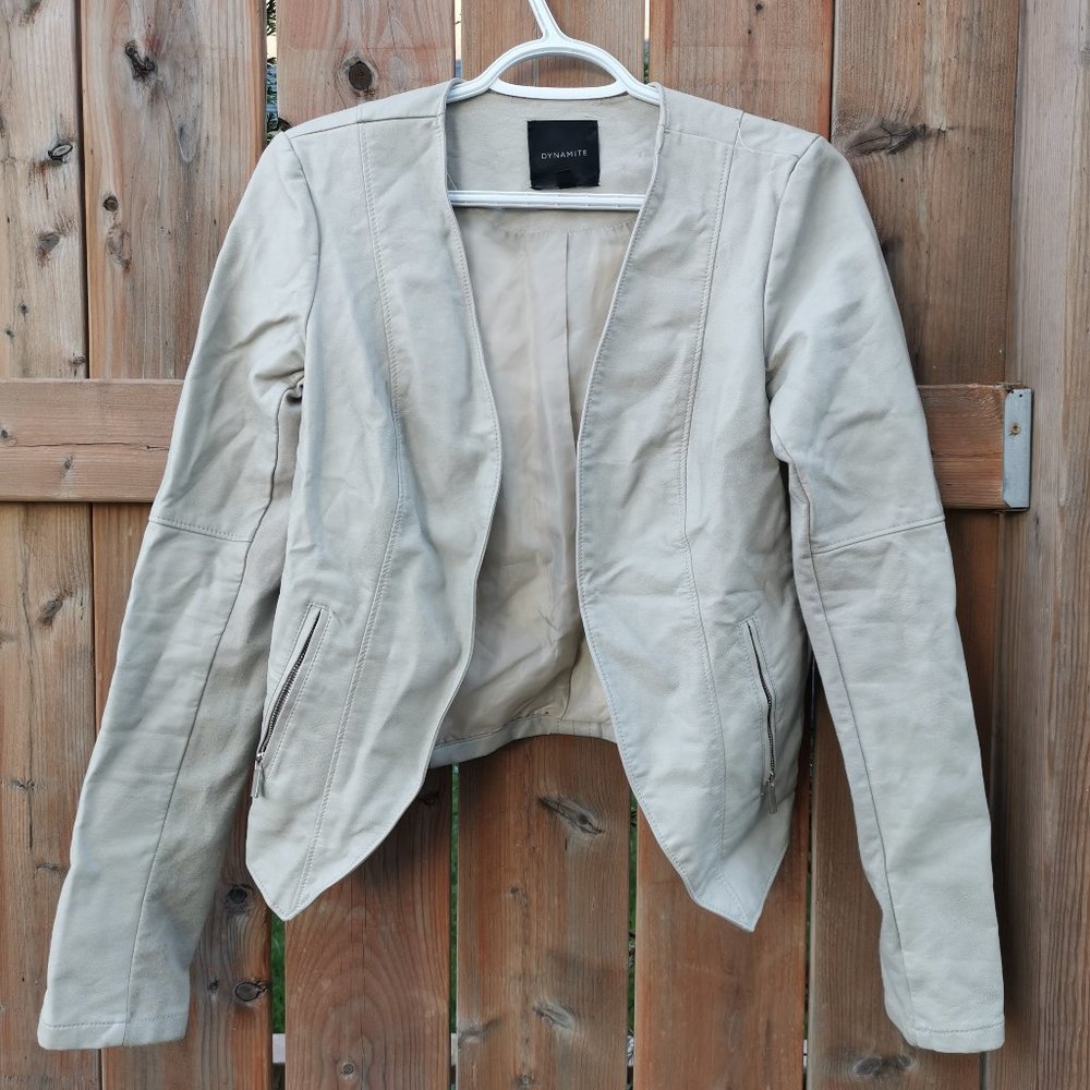 Dynamite Faux Leather Jacket - Size S